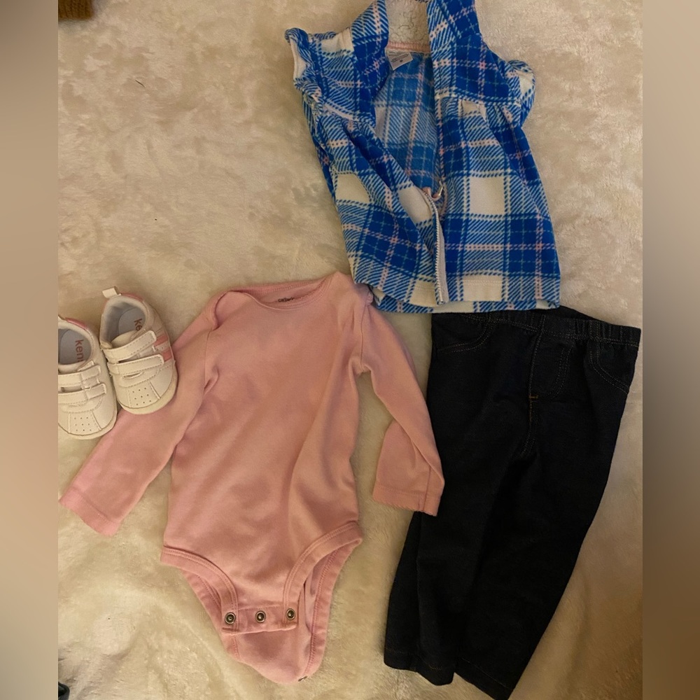 Baby set with shoes 6-9 months